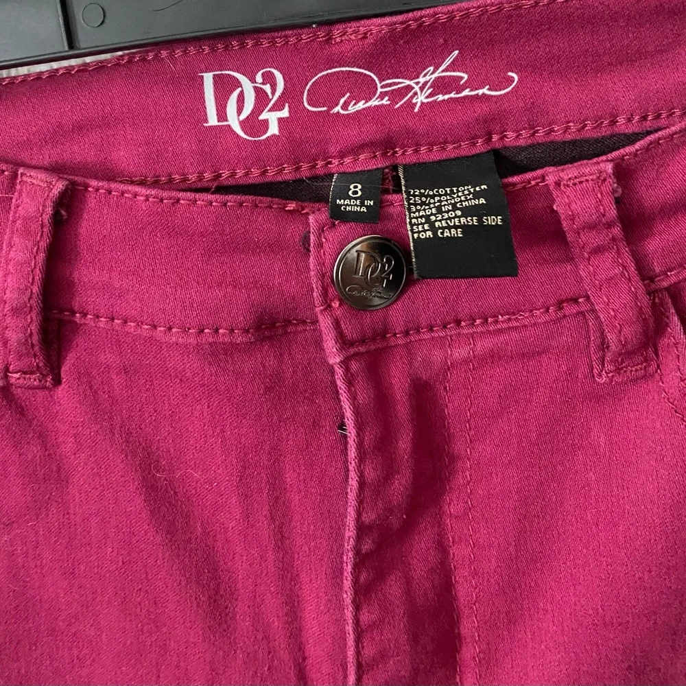 DG2 Slinky Jeans Raspberry with Raspberry Embroidery - Picture 2 of 6